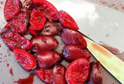 Фото шага рецепта Матча на кокосовом молоке с черешней 173902 шаг 5  