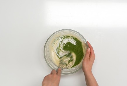 Фото шага рецепта Матчапанкейки с кокосовой сгущенкой 140582 шаг 4  