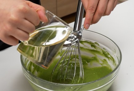 Фото шага рецепта Матчапанкейки с кокосовой сгущенкой 140582 шаг 5  