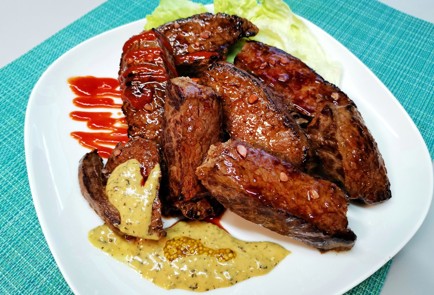 Фото шага рецепта Медальоны из говядины с французским соусом 175619 шаг 13  