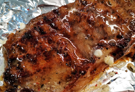 Фото шага рецепта Медовогорчичный стейк стриплойн из мраморной говядины 151493 шаг 14  