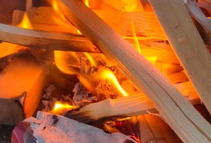 Фото шага рецепта Мидии жаренные на огне 189129 шаг 5  