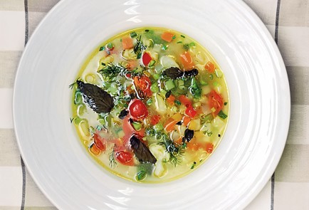 Фото шага рецепта Минестроне с дайконом и укропом 27683 шаг 8  