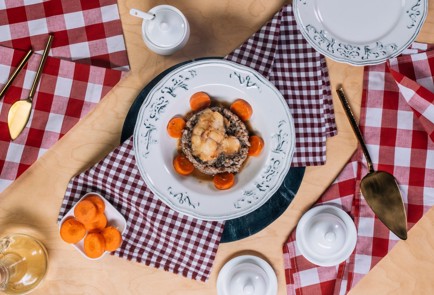 Фото шага рецепта Министейки из черного гренадера с гречкой и морковью 139326 шаг 3  