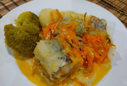 Фото шага рецепта Минтай с морковью 175632 шаг 18  