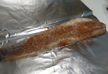 Фото шага рецепта Минтай в духовке в фольге 190512 шаг 8  