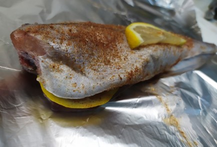 Фото шага рецепта Минтай в духовке в фольге 190512 шаг 9  