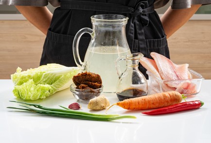 Фото шага рецепта Мисосуп с тилапией 186442 шаг 1  