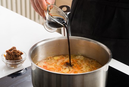 Фото шага рецепта Мисосуп с тофу и пекинской капустой 152045 шаг 4  