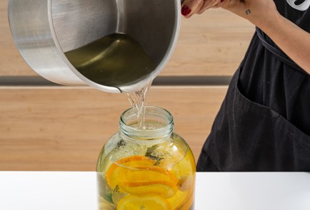 Фото шага рецепта Компотмохито на зиму из крыжовника 174073 шаг 9  