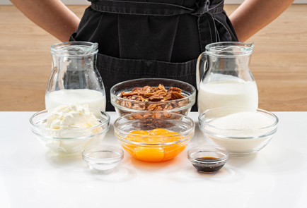 Фото шага рецепта Мороженое с орехом пекан и соленой карамелью 189263 шаг 1