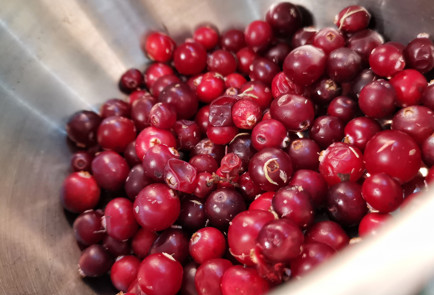 Фото шага рецепта Морс из клюквы и калины с лемонграссом 151765 шаг 1  