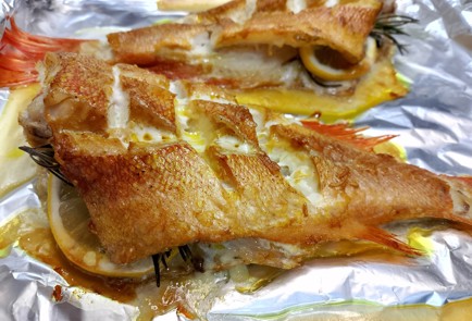 Фото шага рецепта Морской окунь в духовке 191224 шаг 9  