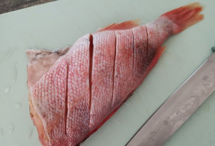 Фото шага рецепта Морской окунь 189097 шаг 5  