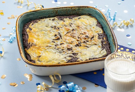 Фото шага рецепта Мраморный брауни с творожным сыром 188033 шаг 11  