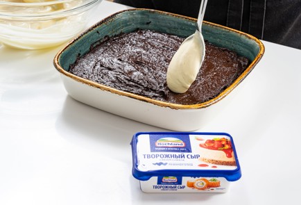 Фото шага рецепта Мраморный брауни с творожным сыром 188033 шаг 8  