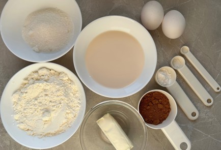 Фото шага рецепта Мраморный кекс 186882 шаг 1  