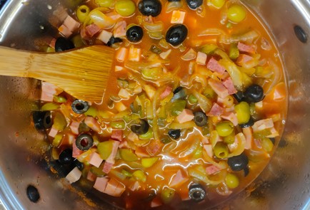 Фото шага рецепта Мясная солянка с картофелем 174725 шаг 13  