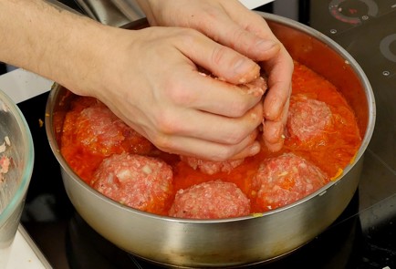 Фото шага рецепта Мясные ежики 126429 шаг 9  