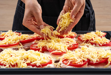 Фото шага рецепта Мясо пофранцузски с помидорами в духовке 190029 шаг 9  