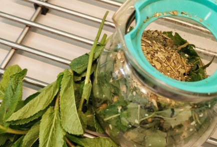 Фото шага рецепта Мятноимбирный чай мате 152369 шаг 4  