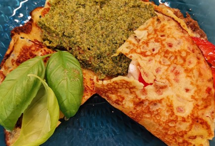 Фото шага рецепта Начинка для блинчика Капрезе 174408 шаг 9