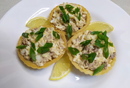 Фото шага рецепта Начинка для тарталеток с печенью трески 190885 шаг 11  