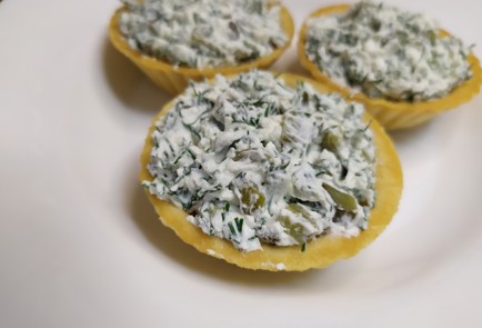 Фото шага рецепта Начинка для тарталеток с солеными огурцами и шпротами 190894 шаг 8  