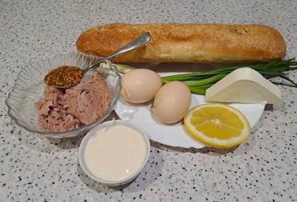 Фото шага рецепта Намазка из тунца с фетой сметаной и дижонской горчицей 189363 шаг 1  