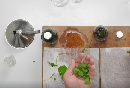 Фото шага рецепта Настойка на мяте и базилике 152684 шаг 4