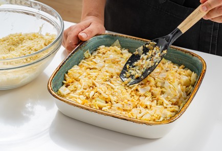 Фото шага рецепта Насыпной пирог с капустой 186763 шаг 11