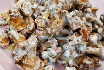 Фото шага рецепта Нежные сливочносырные лисички с вялеными томатами 152647 шаг 10  