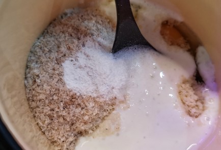 Фото шага рецепта Нежные кетооладьи с тыквой 152229 шаг 3  