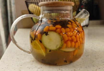 Фото шага рецепта Облепиховый чай с грушей 191382 шаг 10