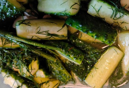 Фото шага рецепта Огурцы малосольные 187075 шаг 14  