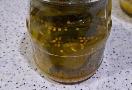 Фото шага рецепта Огурцы на зиму  пикули в банке 190213 шаг 11  