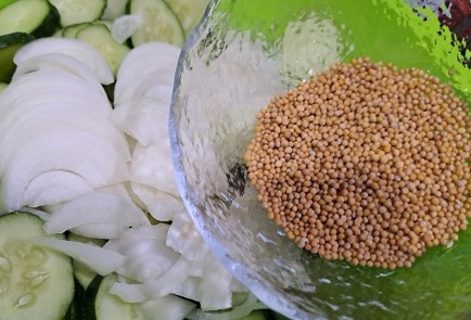 Фото шага рецепта Огурцы на зиму  пикули в банке 190213 шаг 4  