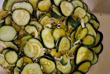 Фото шага рецепта Огурцы на зиму  пикули в банке 190213 шаг 9  