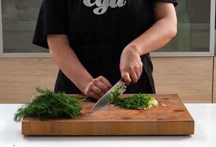 Фото шага рецепта Окрошка на кефире и минералке 173648 шаг 9  