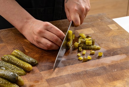 Фото шага рецепта Окрошка на кефире с рыбой 189005 шаг 6  