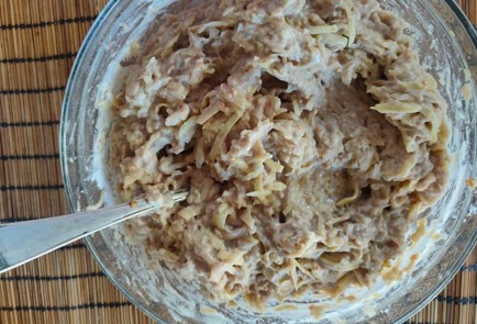 Фото шага рецепта Оладьи из баклажана и картофеля 174970 шаг 10  