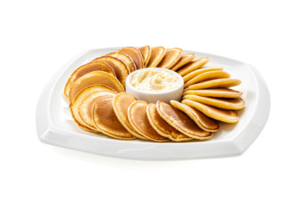 Фото шага рецепта Оладьи из кислого молока с яблочным маслом 189639 шаг 10  