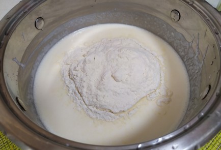 Фото шага рецепта Оладьи с яйцом и зеленым луком 189854 шаг 8  