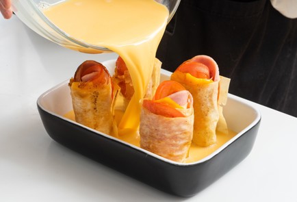 Фото шага рецепта Омлет с розочками из лаваша 151694 шаг 7  