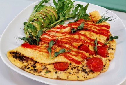 Фото шага рецепта Омлет с сыром рикотта 186558 шаг 11  