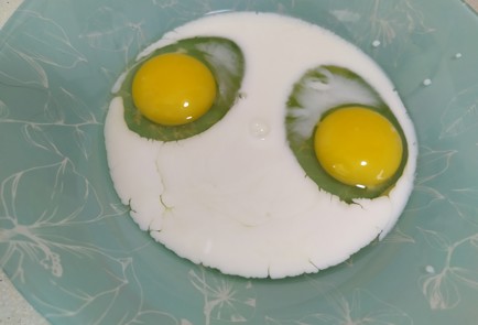 Фото шага рецепта Омлет с зеленым щавелем и семенами льна 189847 шаг 4  