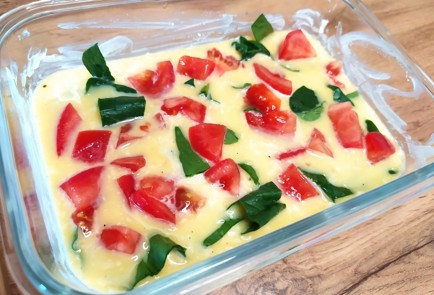 Фото шага рецепта Омлет со шпинатом и помидорами 189157 шаг 10  