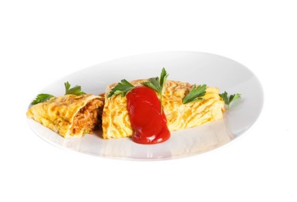 Фото шага рецепта Японский омлет омурайсу 124983 шаг 10  