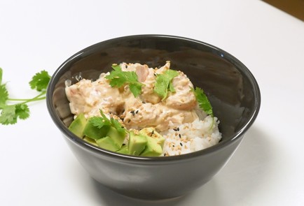 Фото шага рецепта Острый поке с лососем 139180 шаг 4  