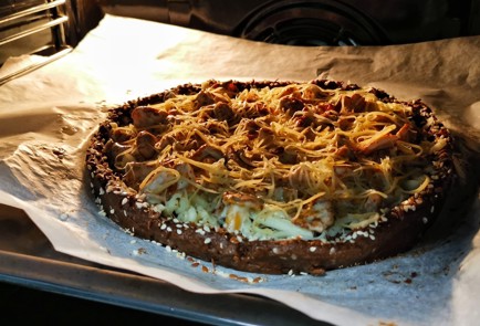 Фото шага рецепта Открытый кетопирог с лисичками 152659 шаг 13  